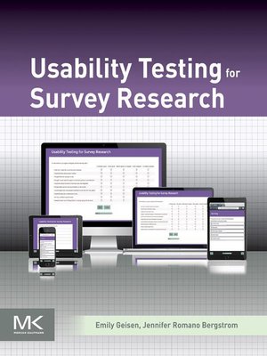 cover image of Usability Testing for Survey Research